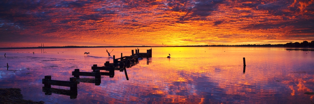 Gorokan Jetty, Budgewoi Lake, Central Coast, NSW, Australia